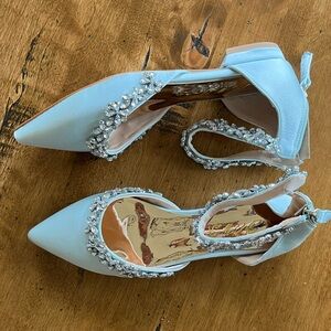 something blue bridal shoe